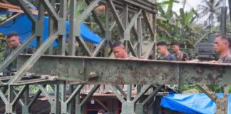 Jembatan Modular di Desa Sihare’o III Nias Capai 64,5 Persen