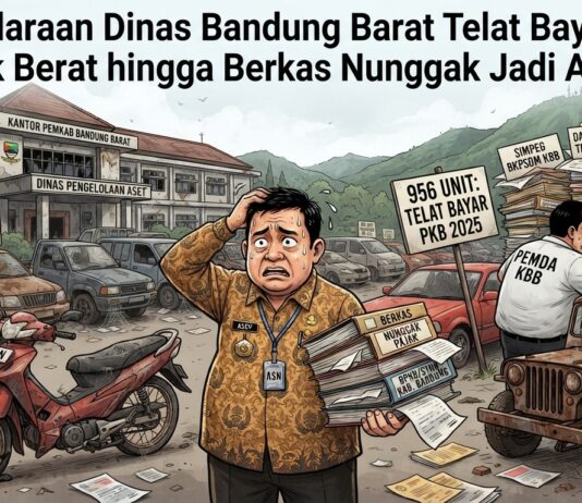 956 Kendaraan Dinas Bandung Barat Telat Bayar Pajak, Rusak Berat hingga Berkas Nunggak Jadi Alasan
